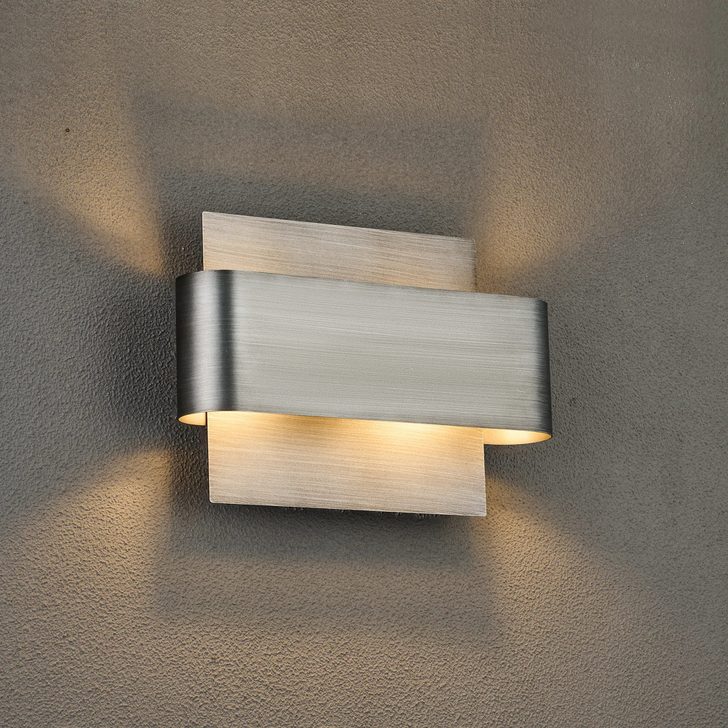 Idolite Garda Wall Lamp: 2 Light G9: Pewter