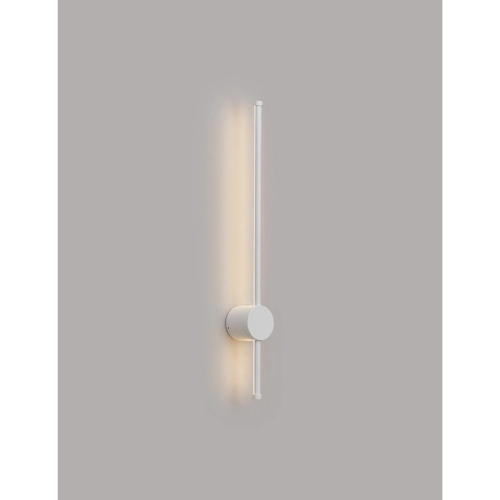 Idolite Ghent Slim Linear Exterior Wall Lamp: 12W LED: 3000K: IP54: White