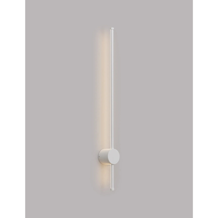 Idolite Ghent Slim Linear Exterior Wall Lamp: 14W LED: 3000K: IP54: White