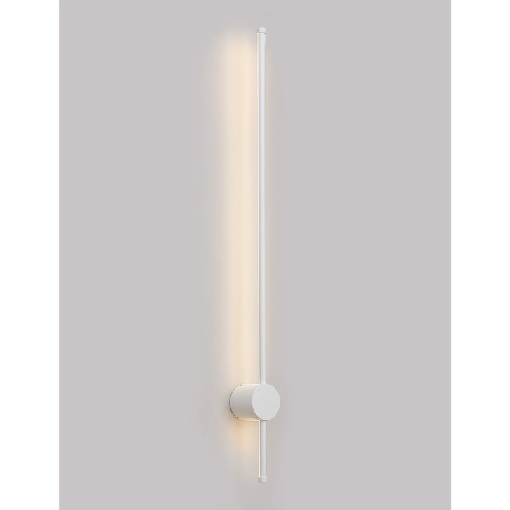 Idolite Ghent Slim Linear Exterior Wall Lamp: 20W LED: 3000K: IP54: White