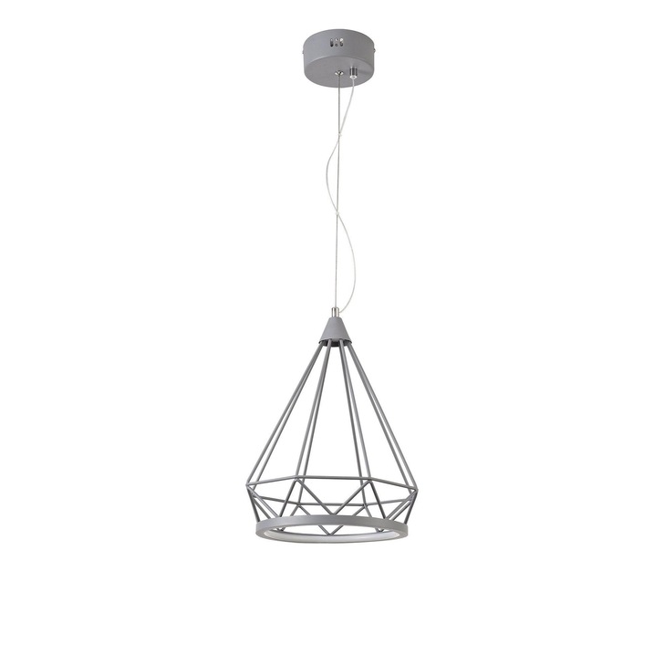 Idolite Halti Matt Grey Small Led Pendant - 3700K