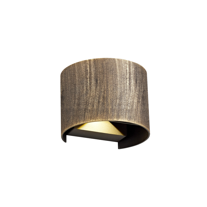 Idolite Hammersmith Black/Gold Led Exterior Wall Light - 3000K