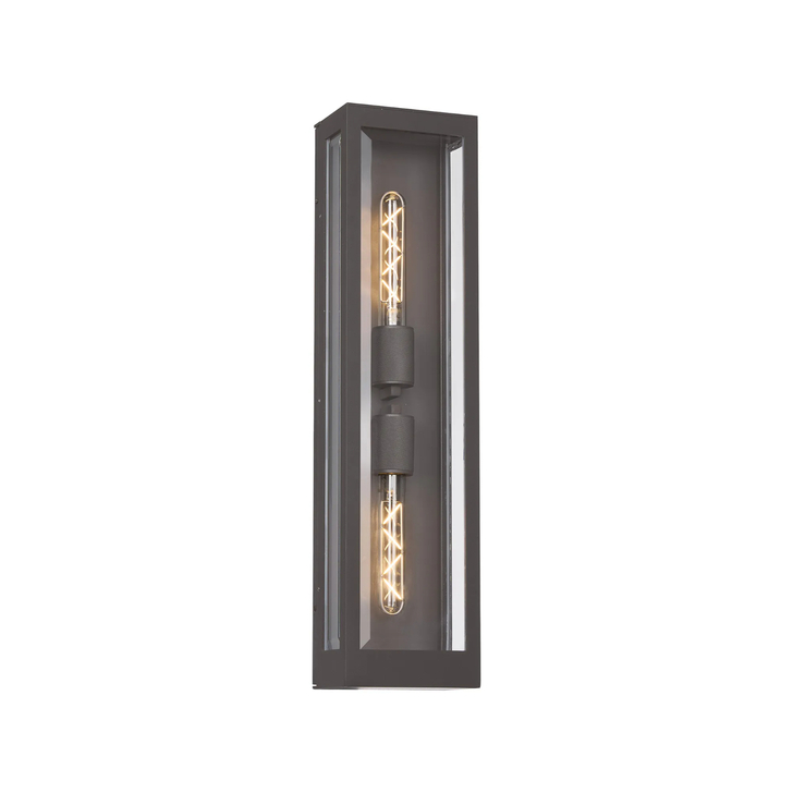 Idolite Hume Medium Twin Anthracite Exterior Wall Lamp - IP54