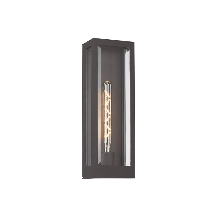 Idolite Hume Small Single Anthracite Exterior Wall Lamp - IP54