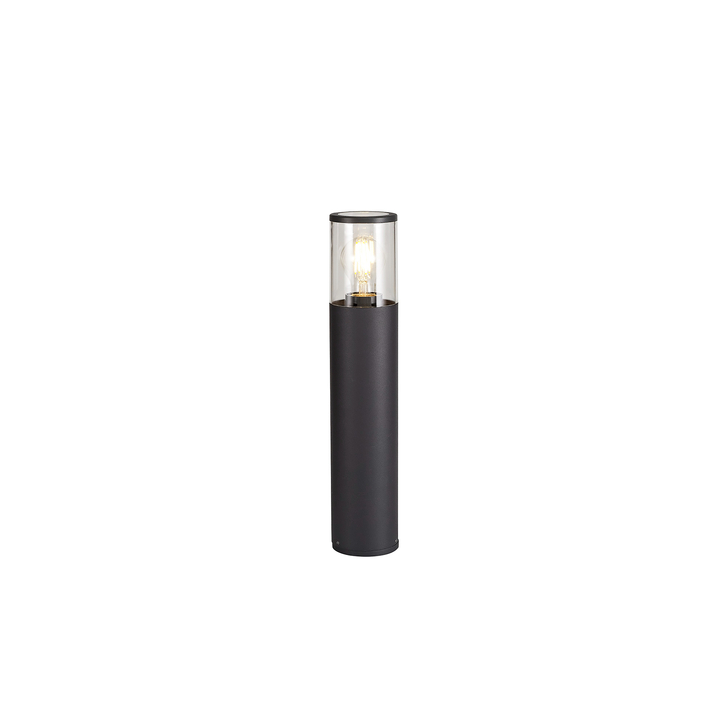 Idolite Hutt Anthracite 45CM Exterior Post Lamp Complete With Clear Glass - IP54