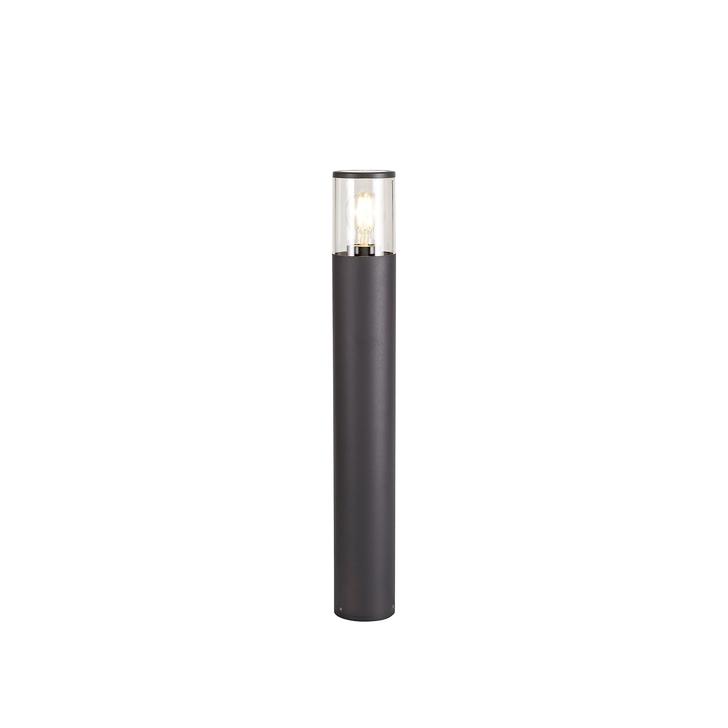 Idolite Hutt Anthracite 65CM Exterior Post Lamp Complete With Clear Glass - IP54