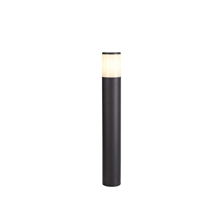 Idolite Hutt Anthracite 65CM Exterior Post Lamp Complete With Opal Glass - IP54