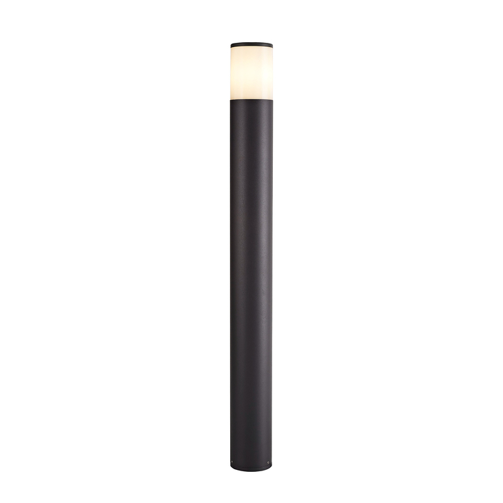 Idolite Hutt Anthracite 90CM Exterior Post Lamp Complete With Opal Glass - IP54