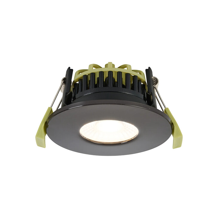Idolite Imre 4/6/8W: Triac Dimmable 4CCT LED Fire Rated Downlight: Dark Brown Fascia: Cut Out: 70mm: 400/600/800lm: 60 Deg: IP65 DRIVER INC. 5yrs Wrnty