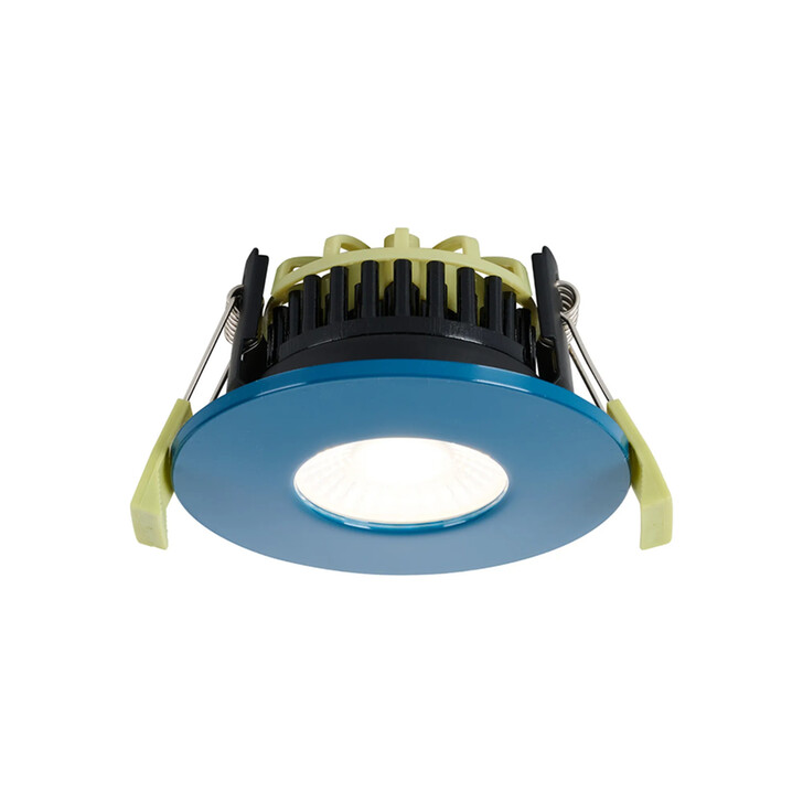 Idolite Imre 4/6/8W: Triac Dimmable 4CCT LED Fire Rated Downlight: Midnight Blue Fascia: Cut Out: 70mm: 400/600/800lm: 60 Deg: IP65 DRIVER INC. 5yrs Wrnty