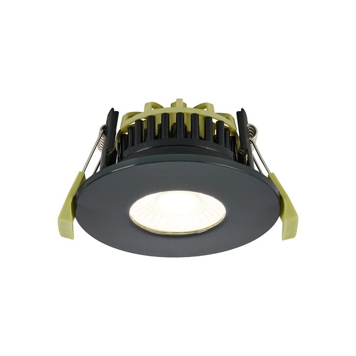 Idolite Imre 4/6/8W: Triac Dimmable 4CCT LED Fire Rated Downlight: Navy Fascia: Cut Out: 70mm: 400/600/800lm: 60 Deg: IP65 DRIVER INC. 5yrs Wrnty