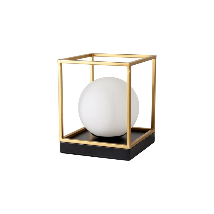 Idolite Julikske Matt Black/Painted Gold Table Lamp