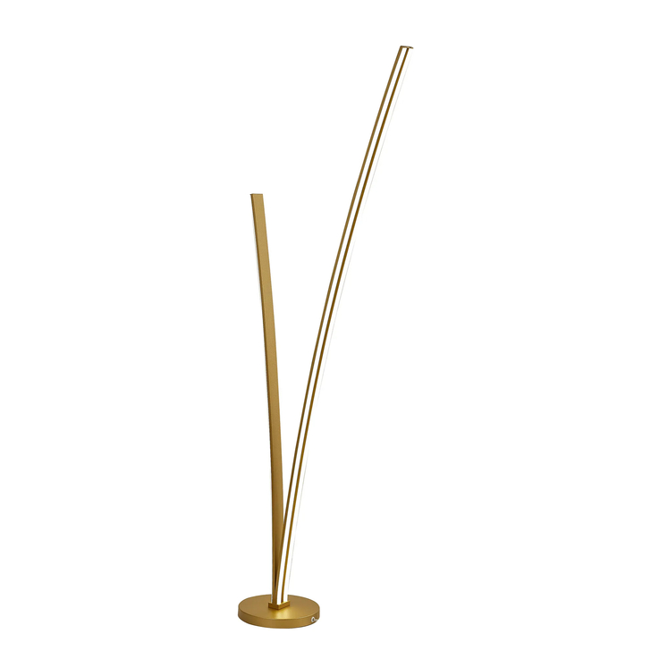 Idolite Kensington Gold 2 Light Led Floor Lamp - 3500K