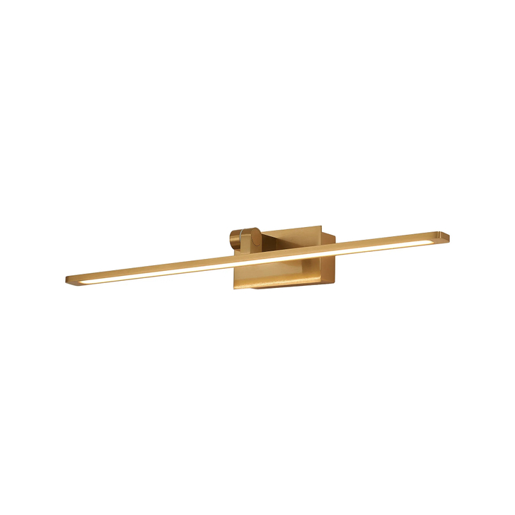 Idolite Killian 55cm Brass Over Mirror Bathroom Wall Light - 10W LED, 3000K, IP44