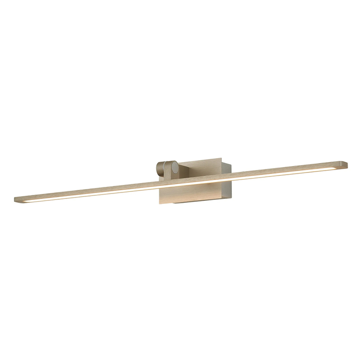 Idolite Killian 67.5cm Matt Satin Nickel Over Mirror Bathroom Wall Light - 12W LED, 3000K, IP44