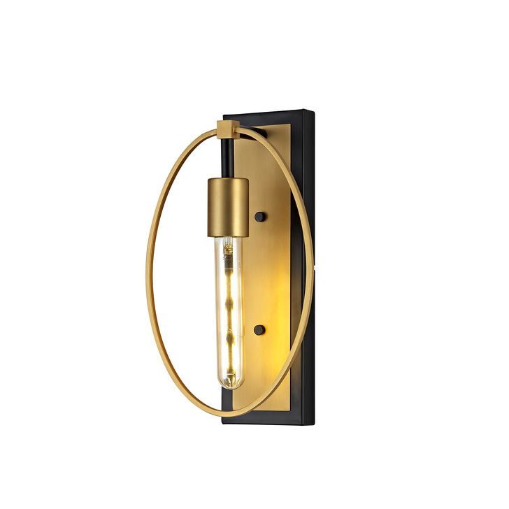 Idolite Kneiff Matt Gold/Black Wall Light