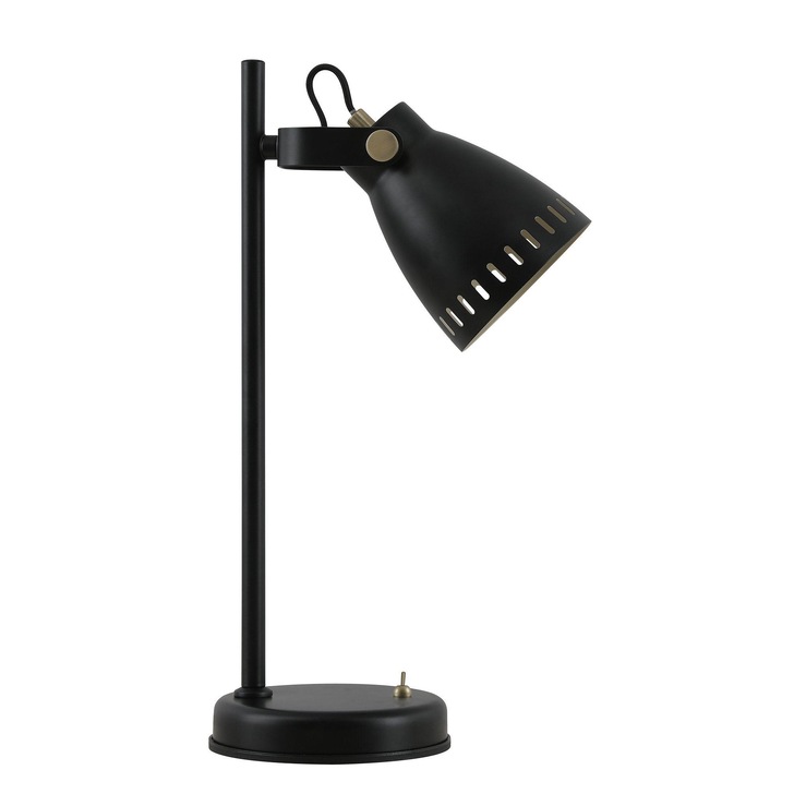 Idolite Maglic Matt Black/Antique Brass/Khaki Table Lamp