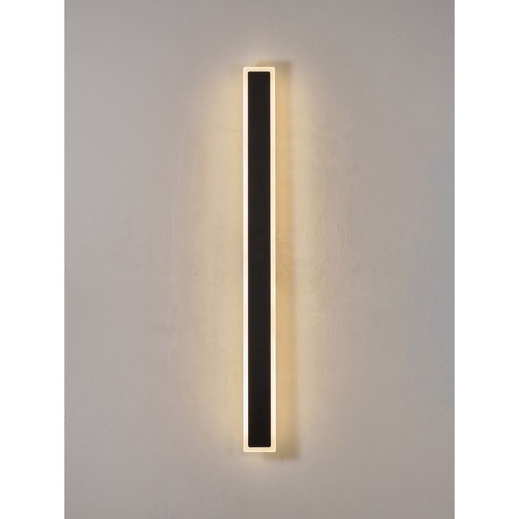 Idolite Nordica 100CM Linear Stick Led Exterior Wall Light Black - 3000K, IP65