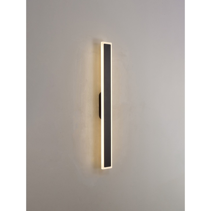 Idolite Nordica 80CM Linear Stick Led Exterior Wall Light Black - 3000K, IP65