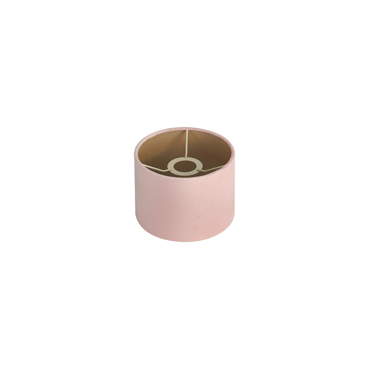 Idolite Nuvola 18cm Round Blush Pink Velvet Shade With Prosecco Paper Lining And Prosecco Finish Carrier