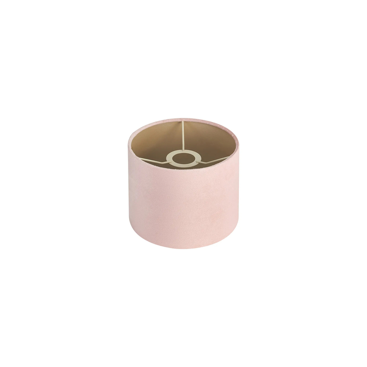 Idolite Nuvola 20cm Round Blush Pink Velvet Shade With Prosecco Paper Lining And Prosecco Finish Carrier