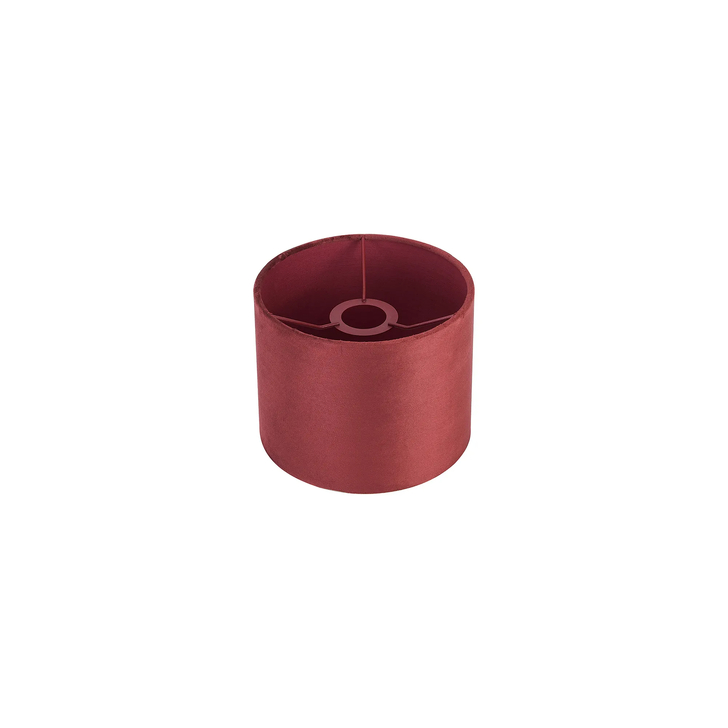 Idolite Nuvola 20cm Round Oxblood Velvet Shade With Oxblood TC Lining And Oxblood Finish Carrier