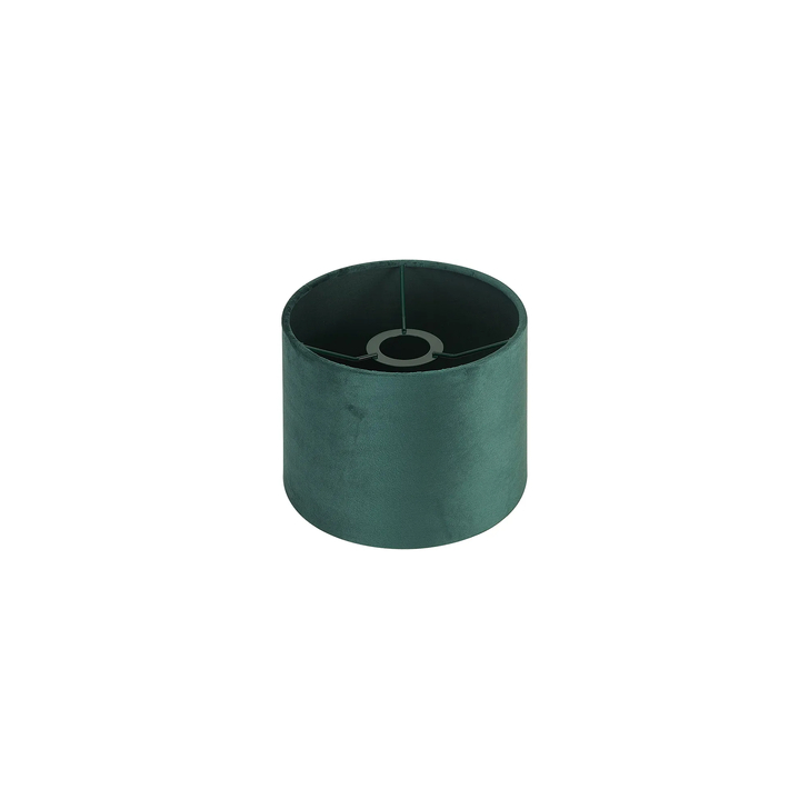 Idolite Nuvola 20cm Round Self Lined Forest Green Velvet Shade With Green Finish Carrier