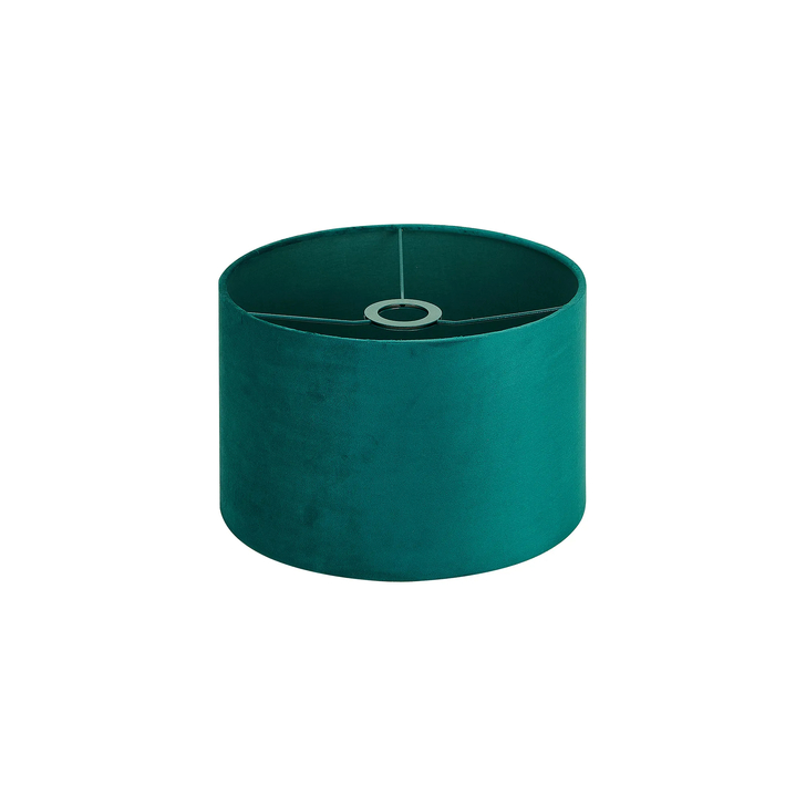 Idolite Nuvola 30cm Round Teal Velvet Shade With Teal TC Lining And Teal Finish Carrier