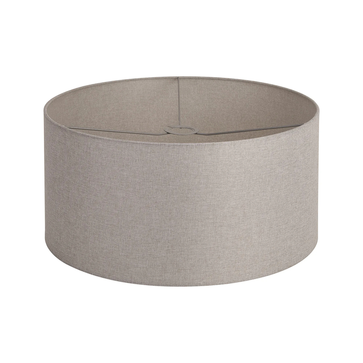 Idolite Nuvola 50cm Round Cement Linen Shade With Translucent Inner