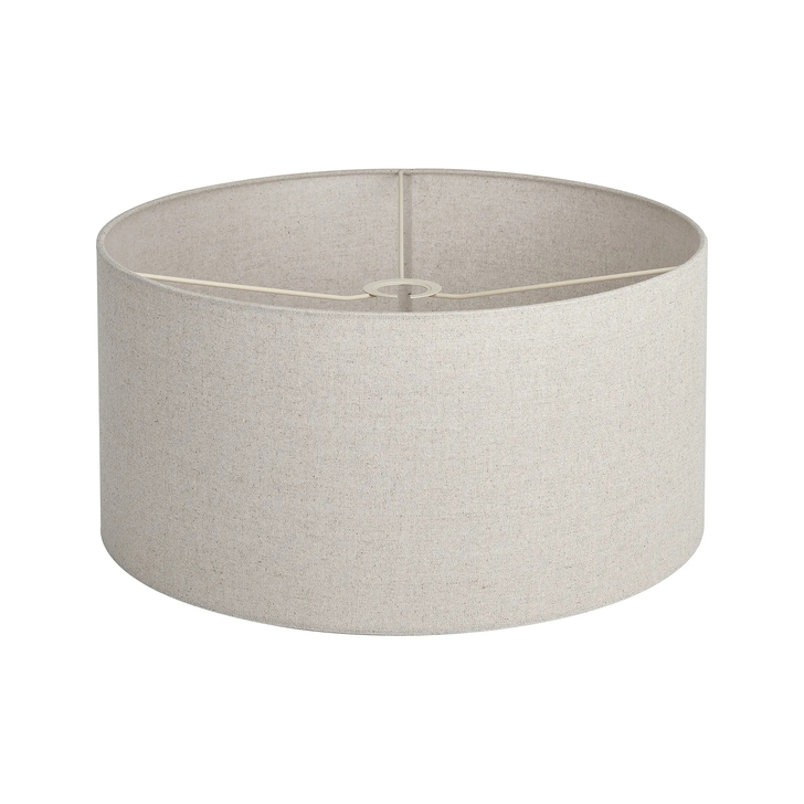 Idolite Nuvola 50cm Round Sandstone Linen Shade With Translucent Inner