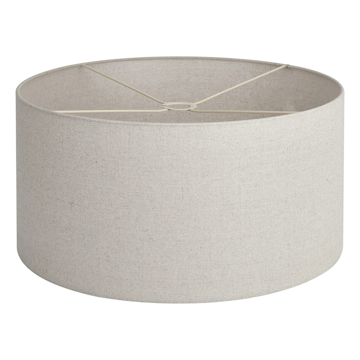 Idolite Nuvola 60cm Round Sandstone Linen Shade With Translucent Inner