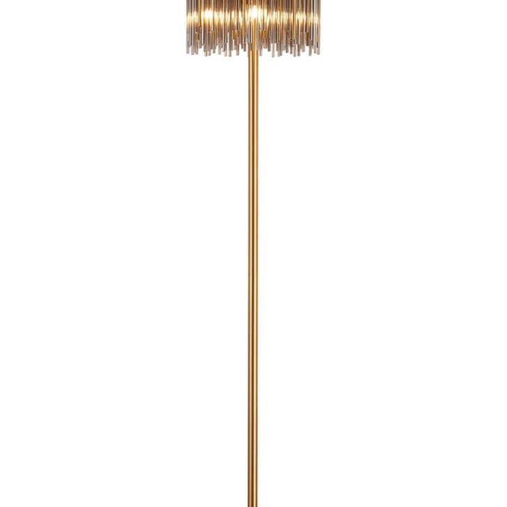 Idolite Ohird Brass And Cognac 10 Light Floor Lamp - Switched