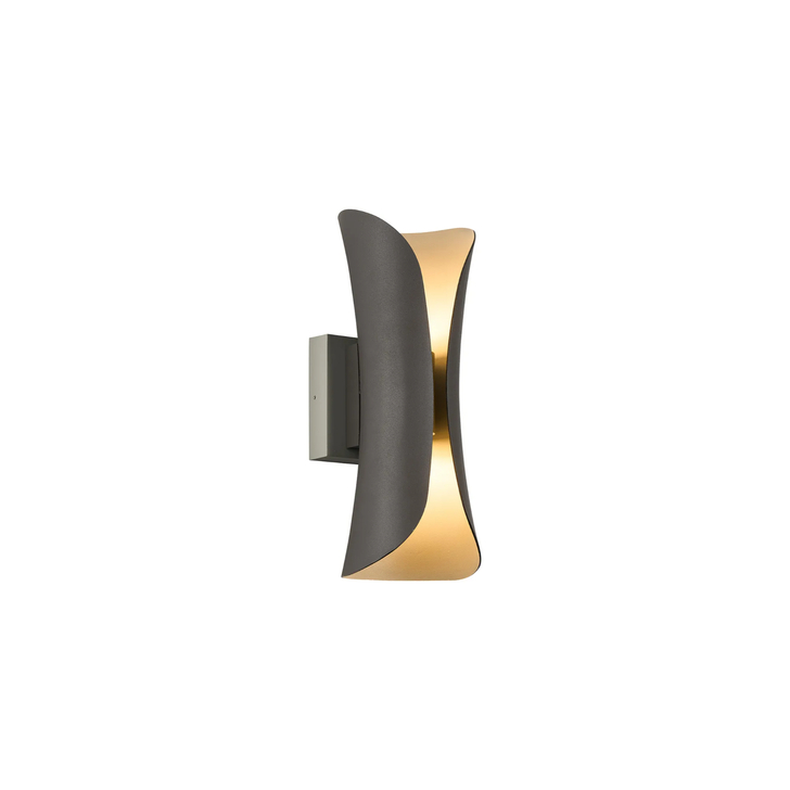 Idolite Orchid Modern Anthracite/Silver Outdoor Up And Down Led Wall Light - 3000K - IP65