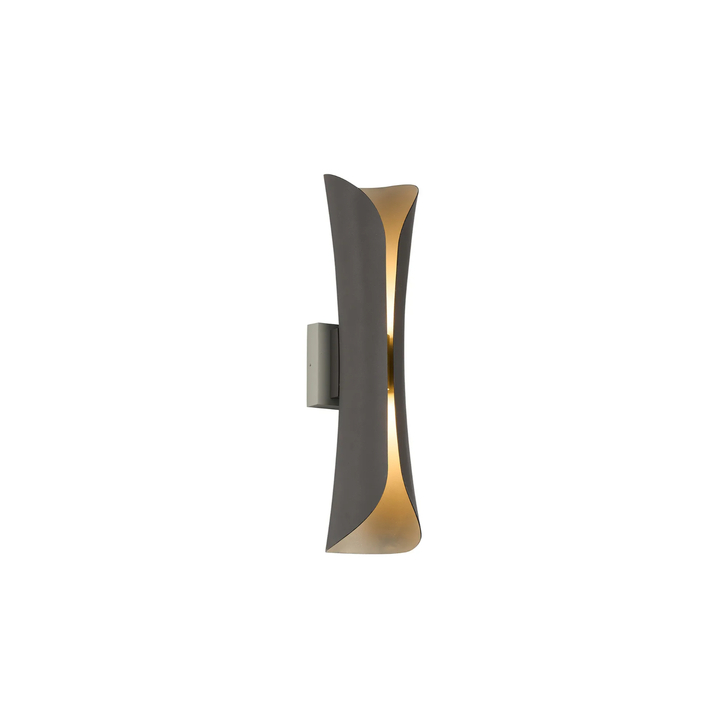 Idolite Orchid Modern Medium Anthracite/Silver Outdoor Up And Down Led Wall Light - 3000K - IP65