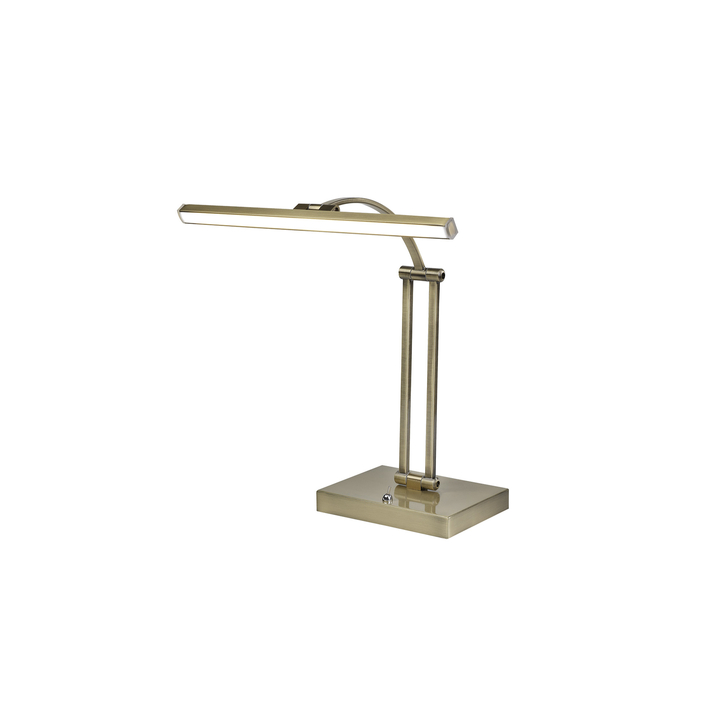 Idolite Parbat Antique Brass LED Desk Lamp - 3000K