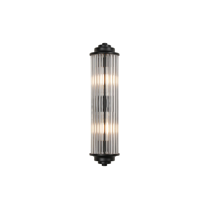 Idolite Pearson 2 Light Satin Black Bathroom Wall Light - IP44