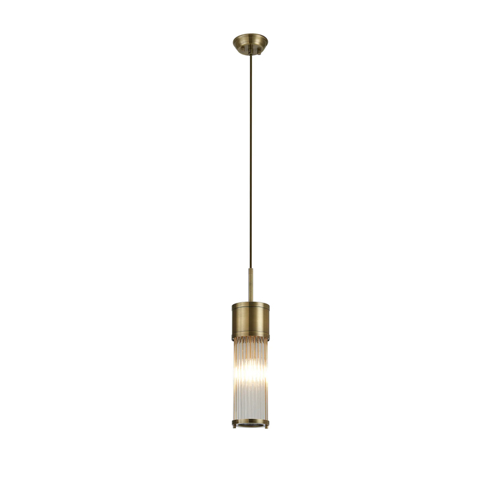 Idolite Pearson Bathroom Single Pendant Antique Brass - IP44