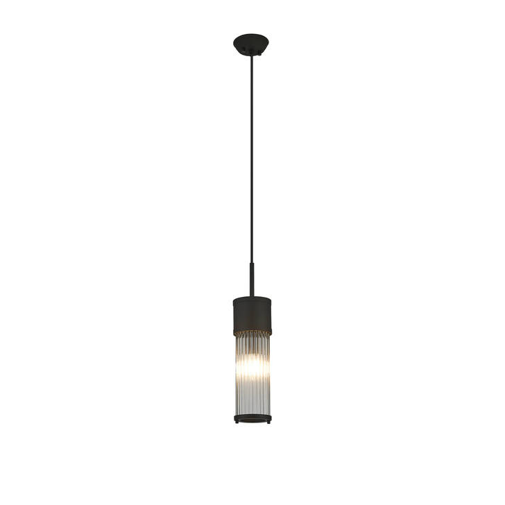 Idolite Pearson Bathroom Single Pendant Satin Black - IP44