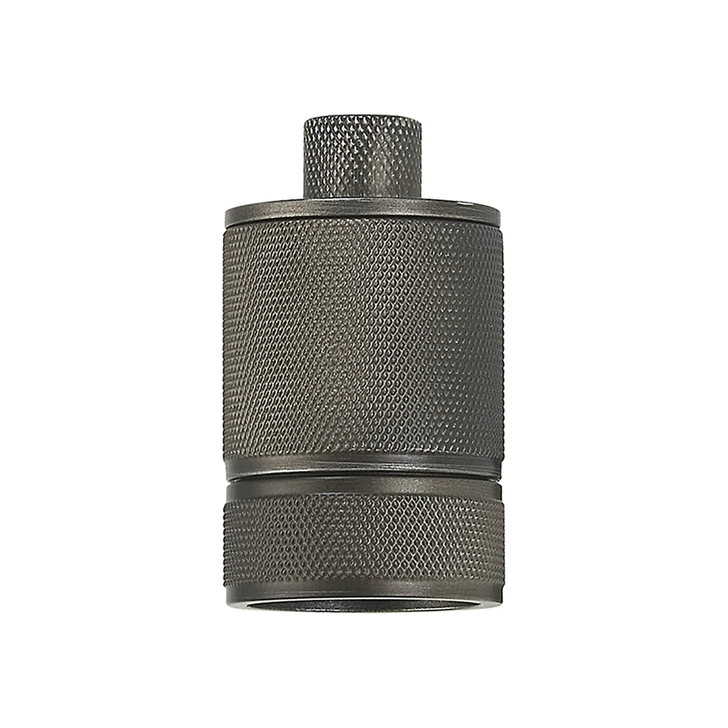 Idolite Pewter Knurled Lampholder - E27