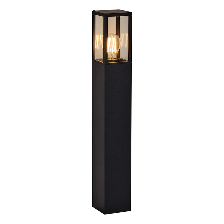 Idolite Pimlico 60cm Bollard: 1 x E27: IP65: Graphite Black