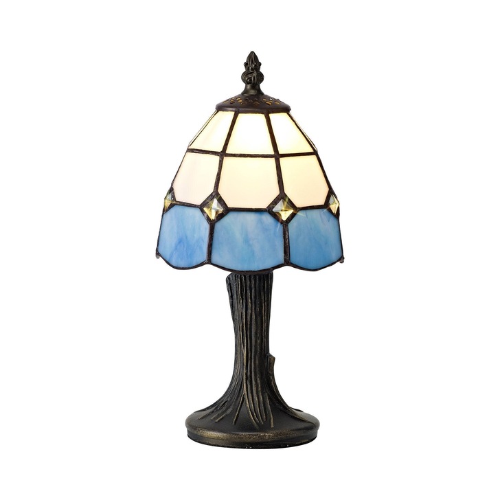 Idolite Redbridge White/Blue/Clear/Black/Gold Table Lamp