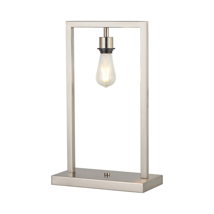 Idolite Ruari Satin Nickel Table Lamp (Frame Only)