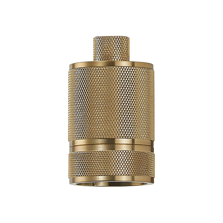 Idolite Rumi Antique Black Knurled Lampholder - E27