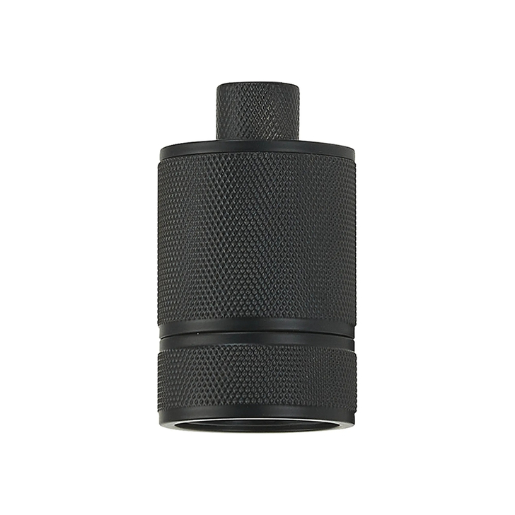 Idolite Rumi Black Knurled Lampholder - E27