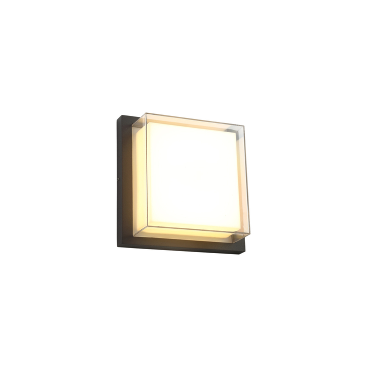 Idolite Silisili Anthracite Led Exterior Wall Light - 3000K, IP65