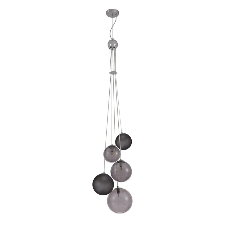 Idolite Stockwell Polished Chrome Finish 5 Light Pendant