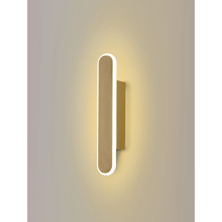 Idolite Struan 30cm Linear Wall Lamp Sand Gold - 3000K