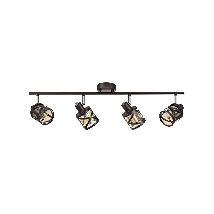 Idolite Ural Oiled Bronze Finish 4 Light Bar Spotlight