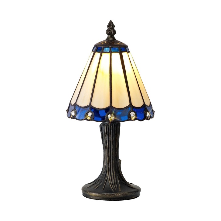 Idolite Wimbledon Cream/Blue/Black/Gold Table Lamp