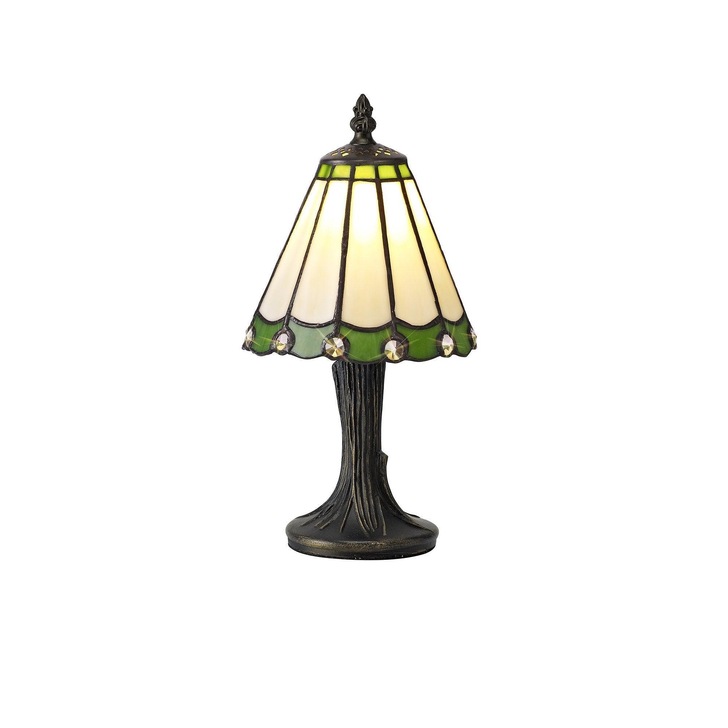 Idolite Wimbledon Cream/Green/Clear/Black/Gold Table Lamp